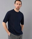 【SALE セール】MACALASTAIR マカラスター ヘリンボーンリブネックTシャツ(MEN) 全3色 メンズ Tシャツ ヘリンボーン柄 リブネック クルー...