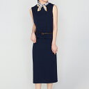 【MACALASTAIR / マカラスター】セットアップワンピース(ネイビー)(レディース)(セットアップ ワンピース ノースリーブ レディース ニット ウール イギリス)【日本製】【国内正規代理店】