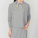 【MACALASTAIR / マカラスター】Vネックカーディガン(ライトグレー)(レディース)(カーディガン Vネック レディース ニット ウール イギリス)【日本製】【国内正規代理店】