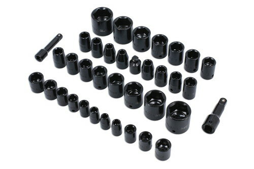 【送料無料】Laser-3288 ソケットセットインパクトレンチ用 37pc 3/8