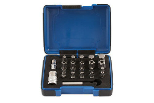 【送料無料】Laser-5031 Torx Plus ビットセット 23pc 1/4D、3/8D