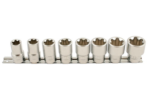 楽天British pro car tools【送料無料】Laser-5656 Torx Plus ソケットセット 1/2