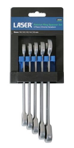 楽天British pro car tools【送料無料】Laser-3229 ラチェットリングスパナセット 5pc