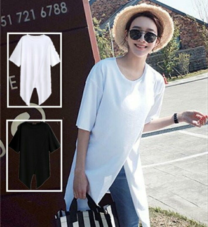 送料無料 半袖ロンt レディース 半袖tシャツ ロングtシャツ ロングブラウス ゆったり サイドスリット おしゃれ ビッグt ロンティー ティーシャツ チュニックワンピース 白 ビッグt トップス 春夏 速乾 ゆるtシャツ ビッグtシャツ 体型カバー S M L XL 2XL