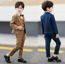 スーツ タキシード 上着 男の子用 5点セット 子供服 ベスト付 ワイシャツ付 韓国 紳士服 七五三 卒入学 結婚式 お誕生日会 卒業式 フォーマル 上下5点セ...