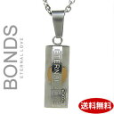 ステンレス ネックレス BONDS プレートネックレス ETERNAL レディース BN-2515GD ピンクゴールド×シルバー