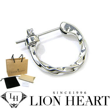 ライオンハート ピアス LION HEART シルバー925 シングルフープクロッシングピアス メンズ ツイスト 01EA0631SM