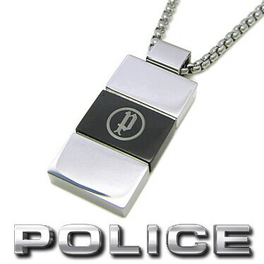 ポリス ネックレス POLICE メンズ プレート ペンダント PAILON GN2102503 ステンレスネックレス シルバー