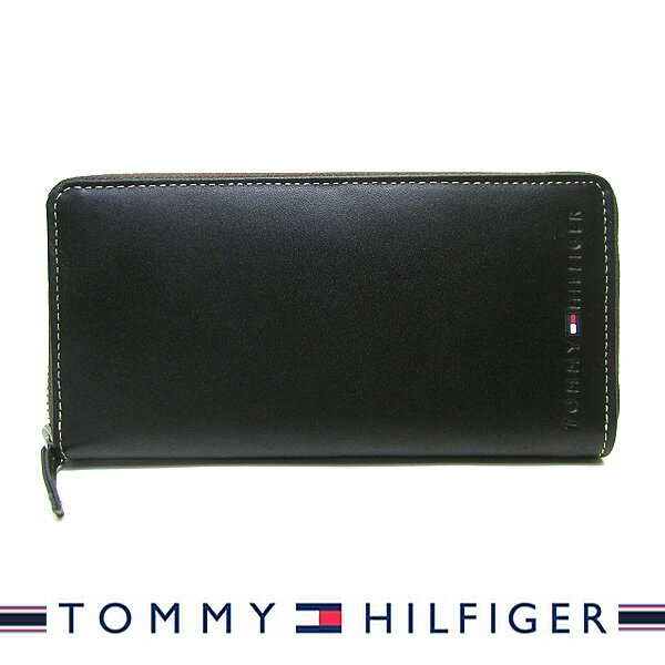 トミーヒルフィガー 財布（メンズ） トミーヒルフィガー 財布 TOMMY HILFIGER 長財布 メンズ ラウンドファスナー ブラウン Wellesley 31TL13X015