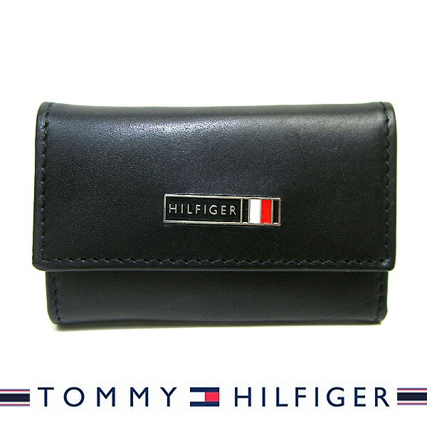 トミーヒルフィガー キーケース（レディース） トミーヒルフィガー キーケース TOMMY HILFIGER 6連キーケース ブラック Edisto 31TL170007