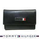 トミーヒルフィガー キーケース（メンズ） トミーヒルフィガー キーケース TOMMY HILFIGER 6連キーケース ブラック Edisto 31TL170007