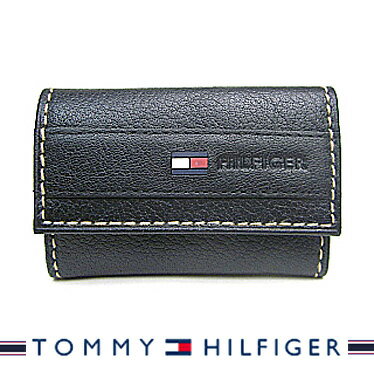 トミーヒルフィガー キーケース（メンズ） トミーヒルフィガー キーケース TOMMY HILFIGER 6連キーケース ブラック 31TL17X014