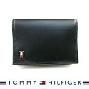 トミーヒルフィガー 名刺入れ TOMMY HILFIGER カードケース OXFORD 31TL20X011 ブラック