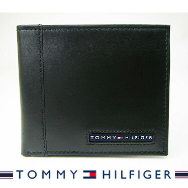 トミーヒルフィガー 財布（メンズ） トミーヒルフィガー 財布 TOMMY HILFIGER メンズ 二つ折り財布 ブラック 31TL25X023 001