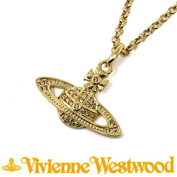 ヴィヴィアンウエストウッド ネックレス 紙袋付 Vivienne Westwood MINIBASRELIEF ペンダント 63020086R121 イエローゴールド