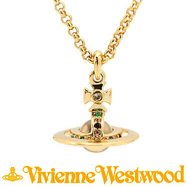 ヴィヴィアン ウエストウッド ネックレス 紙袋付 Vivienne Westwood PETITE ORB プチオーブ ペンダント 63020098 R001 イエローゴールド