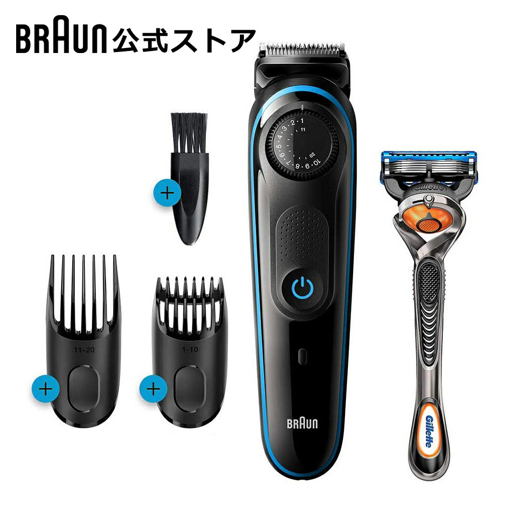 BRAUN (ブラウン) BT3240 電動バリカン ヒゲトリマー 0.5mm幅 39段階長さ調節 水洗い可 のし不可