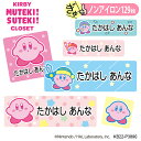 お名前シール 星のカービィ KIRBY MUTEKI SUTEKI CLOSET ノンアイロン タグ用 布 洗濯OK アイロン不要 洋服 衣類 送料無料 PR入園 入学 グッズ キャラクター ローマ字 ひらがな 幼稚園 保育園 楽天 子供 ネームシール 名前しーる おなまえシール