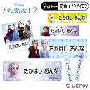 お名前シール タグ用シール アナと雪の女王2 ディズニー 2点セット 防水 耐水 食洗機 レンジ ノ