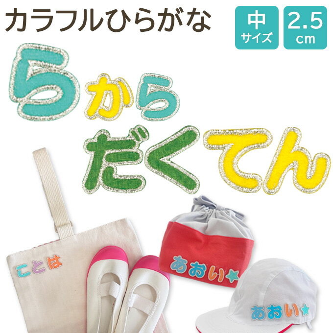 文字ワッペン 名前ワッペン ひらが