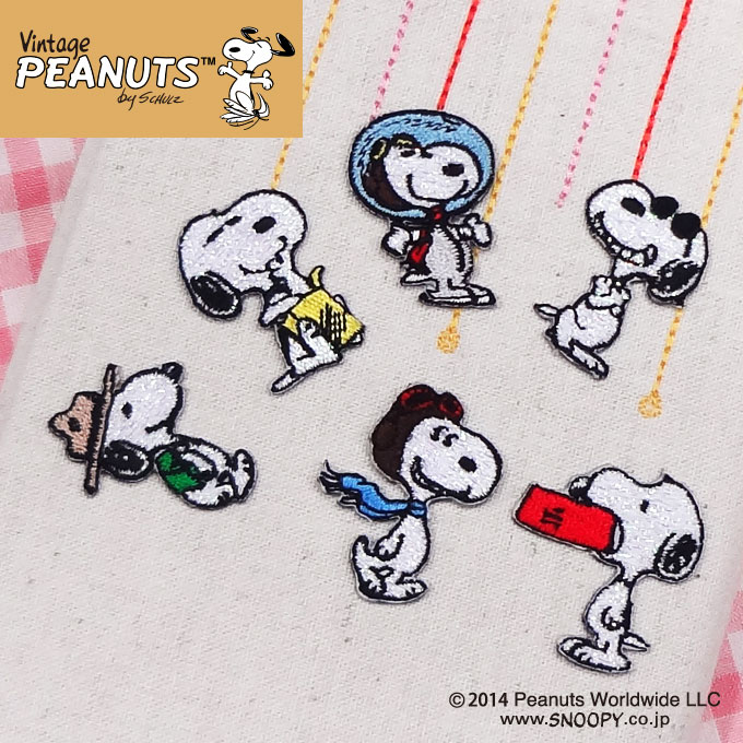 ワッペン SNOOPY スヌーピー ミニワッ