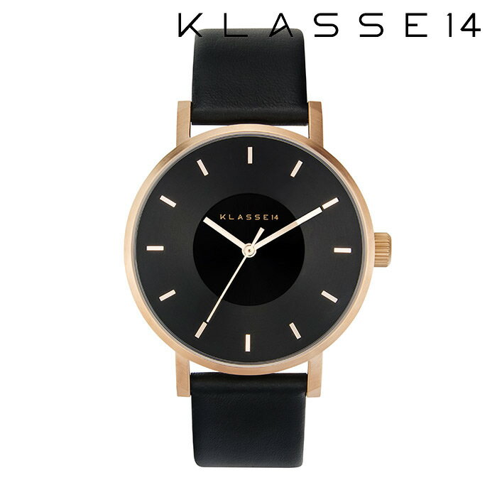 KLASSE14 腕時計 【2年保証】【正規取扱店】KLASSE14 クラス14 Volare Dark Rose VO16RG005M 42mm BLACK/BLACKklasse14　腕時計 ペアウォッチ レディース メンズ 人気 ブランド ● 送料無料● ラッピング無料