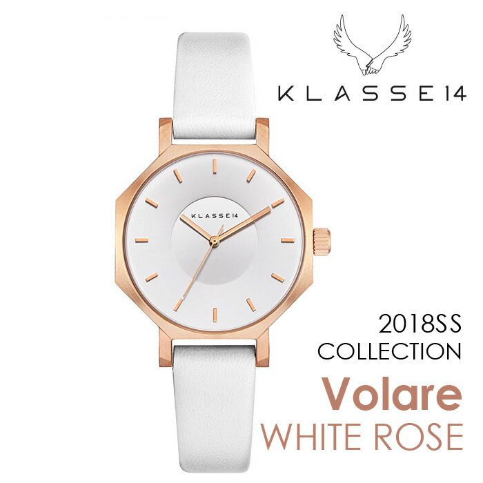 KLASSE14 腕時計 【正規取扱店】KLASSE14 OKTO WHITE ROSE OK18RG003S 28mm 正規取扱店 クラス14　ホワイトローズ ホワイト 腕時計 レディース 人気 ブランド ● 送料無料● ラッピング無料