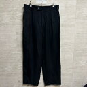 DONNAKARAN ダナキャラン ワイドパンツ size32 ブラック【中目黒B04】【中古】【メンズ】