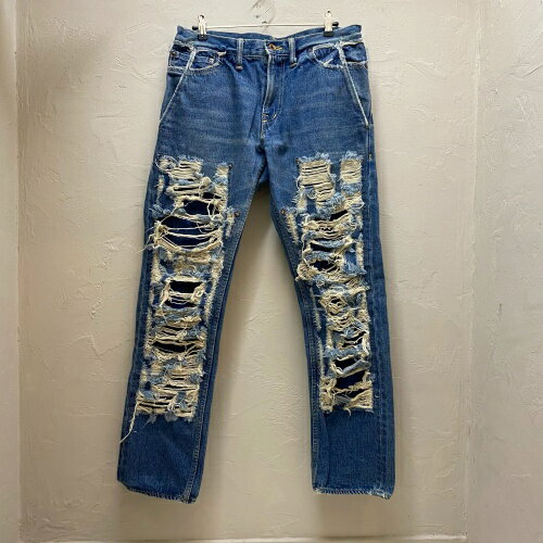 amok アモク SCRATCH DENIM PANTS SIZE M 【代官山10】【中古】【メンズ】