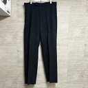 DONNAKARAN ダナキャラン センタープレススラックス size32 ブラック系（画像参照）【中目黒B04】【中古】【メンズ】