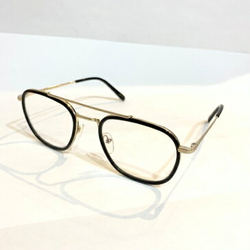 MOSCOT モスコット MACHER 52 21-141 眼鏡 ブラック/ゴールド 【代官山k4】【メンズ】【中古】