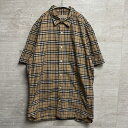 BURBERRY バーバリー 4067045 CLASSIC CHECK SHIRT クラシックチェックシャツ size M ブラウン系【中目黒t09】【メンズ】【中古】