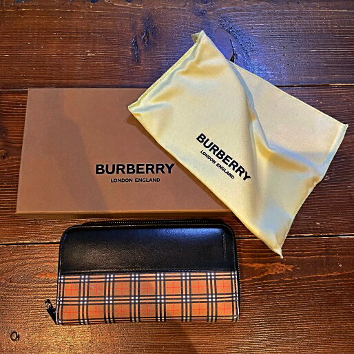 BURBERRY バーバリー　ラウンドファスナーウォレット　マルチカラー　【代官山K9】【中古】【メンズ】