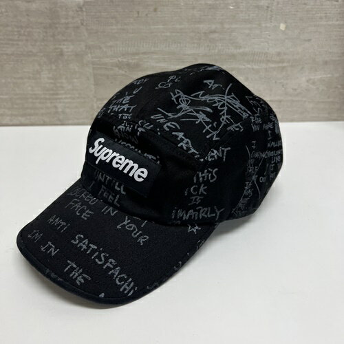 SUPREME シュプリーム 23SS GONZ POEMS CAMP CAP キャップ ブラック 【中目黒B06】【中古】【メンズ】