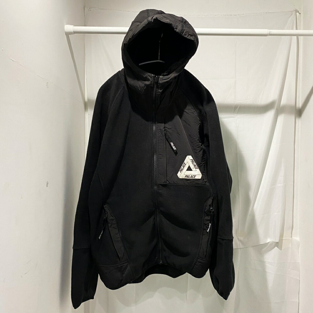 PALACE パレス 16AW PALARTEC FLEE HOODED ポーラテック フリースジャケット ブラック size-S【中目黒R02】【中古】【メンズ】