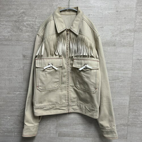 TOGA VIRILISトーガ ビリリース TV61-FC338 ウエスタンデニムジャケット size 44 ベージュ【中目黒t10】【メンズ】【中古】のサムネイル