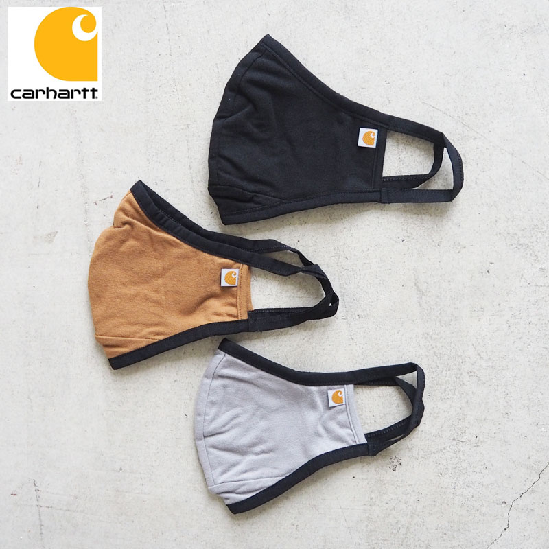 Carhartt カーハート マスク FACE MASK AH5083-M メンズ レディース 布マスク フェイスマスク 大人 大人用 洗える 花粉 mask 黒 グレー ブラウン 無地 シンプル ブランド アメカジ ロゴ コットン 白 洗えるマスク おしゃれ メール便可