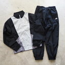 ナイキ NIKE ジャケット パンツ 上下セット メンズ ウーブン トラックスーツ HJ1986-010 セットアップ ナイロンジャケット ナイロンパンツ 黒 グレー
