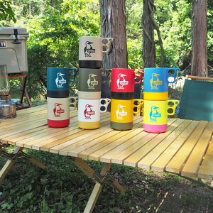 CHUMS チャムス CAMPER MUG CUP キャンパー マグカップ CH62-1244 コップ カップ マグ グラス ブランド おしゃれ プラスチック アウトドア キャンプ BBQ バーベキュー レジャー フェス スタッキング 黒 ブラック カラフル