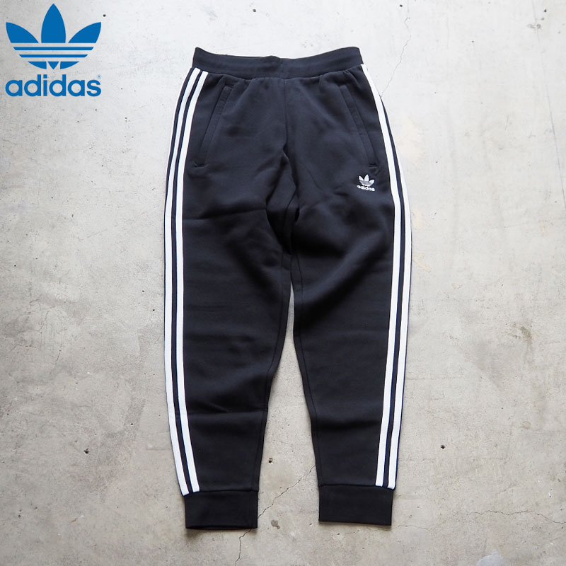 adidas Originals アディダス オリジナルス フリースパンツ 黒 3 STRIPES PANTS 14244 パンツ メンズ レディース スウェットパンツ スウェット 下 三本ライン 黒 ブラック イージーパンツ ジョガーパンツ ジャージ 下 トラックパンツ スポーツ おしゃれ