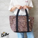 ドリフター バッグ トートバッグ トート Drifter PLAIN TOTE BAG DFV1630 レディース メンズ 鞄 かばん プレーン ファスナー ダブルジップ ロゴ ワンポイント ナイロン レオパード ブラック マザーズバッグ シンプル おしゃれ ユニセックス 男女兼用