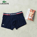 メーカー希望小売価格はメーカー商品タグに基づいて掲載しています ▲その他の『LACOSTE』のアイテム一覧を見るブランド LACOSTE ラコステ 商品名 1P TRUNK BOXER ブランド説明 1933年、フランスの偉大なテニスプレイヤーから生まれたLACOSTE。その代名詞となったポロシャツは 、変わらぬ品質と心地よさで世代を超え、世界中で愛されています。その他にもクリーンでレトロ感漂うスニーカーのコレクション、熟練した職人により丁寧に作られたキャップ＆ハット、上質感の伝わるソックスやタオルなど、幅広く手掛けているブランド。 素材 綿 ポリウレタン など 裏地 なし 生地の伸縮性 あり 生地の透け感 なし 生産国 Cambodia 製品説明 トリコロールボーダーをあしらったウエストバンドには、配色のブランドネームロゴをデザイン。左脇にはトレードマークのワニロゴを配置。コットンブレンドならではの優しい風合いもポイントです。専用パッケージに入っているのでプレゼントなどにもオススメです。 size 適応ウエストサイズ Sサイズ 約79〜82cm Mサイズ 約83〜89cm Lサイズ 約90〜98cm