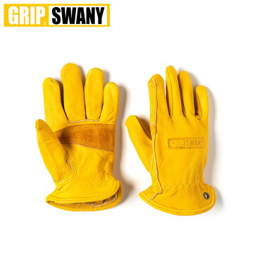 GRIP SWANY グリップスワニー グローブ レザー キャンプグローブ G-70 メンズ レディース 手袋 本革 牛革 革 カウレザー キャンプ アウトドア アメカジ バイク レザーグローブ ツーリング DIY 作業 工事 イエロー