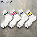 ROTOTO gg C Y \bNX WASHI CUSHION STRIPE CREW SOCKS R1534  a NbV XgCv {[_[ C  { [