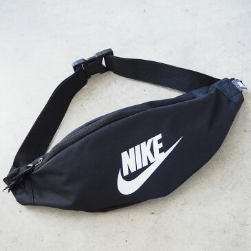 NIKE ナイキ ウエストバッグ NK HERITAGE WAISTPACK DB0490 バッグ 鞄 ヘリテージ ウエストパック ボディバッグ ヒップバッグ 小さい 小さめ コンパクト ロゴ ブランド ポーチ ウエストポーチ シンプル スポーツ スポーティー ランニング フェス 黒 ブラック