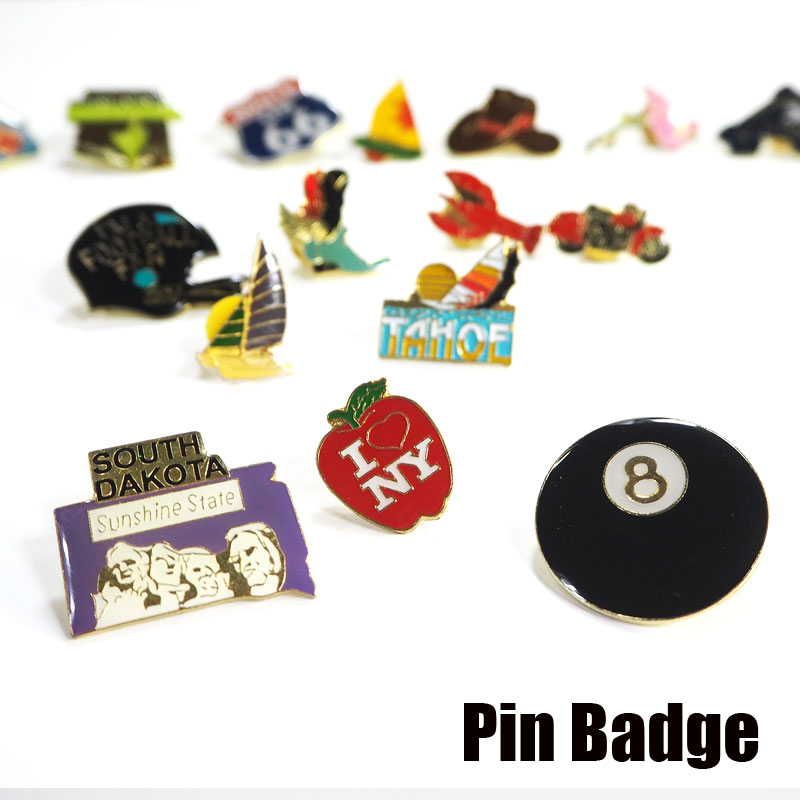 メール便可 PINS R-PINS-A ピンバッジ バッジ ピンバッヂ バッヂ ピンバッチ ピンブローチ ピンズ アメリカン アメカジ USA US NY アクセサリー 雑貨 California サボテン フラミンゴ リンゴ