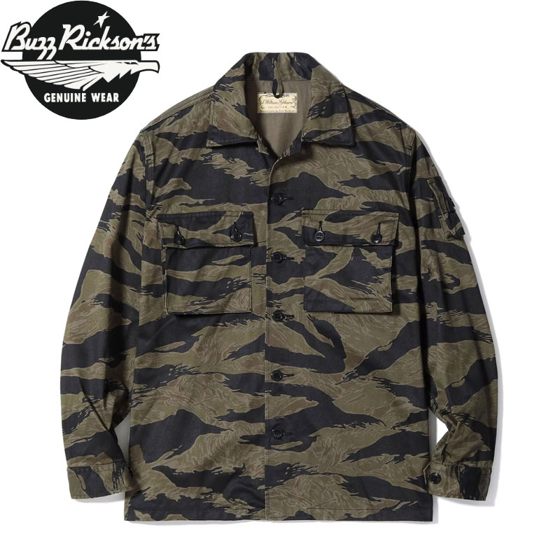 Rakuten - バズリクソンズ ジャケット BUZZ RICKSON'S タイガーカモ ウィリアムギブソン WILLIAM GIBSON COLLECTION BR15778 メンズ タイガーストライプ ミリタリー カモ柄 日本製 ミリタリージャケット カモフラ 東洋エンタープライズ 東洋 バズリクソン
