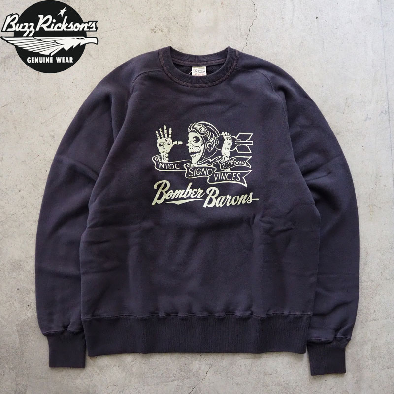 樂天商城 - バズリクソンズ トレーナー BUZZ RICKSON'S フリーダムスリーブ スウェット BR69637 メンズ 裏起毛 日本製 プルオーバー プリント ボンバーバロンズ ロゴ アメカジ スエット ミリタリー 黒 バズリクソン 東洋 東洋エンタープライズ