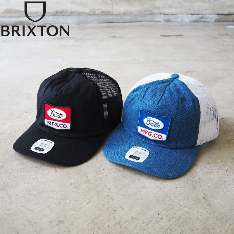 ブリクストン キャップ BRIXTON PHILLIPS NP MP TRUCKER HAT 11795 メンズ レディース 帽子 ぼうし メッシュキャップ cap サイズ調節可能 スナップバック ベースボールキャップ ロゴ ストリート アメカジ デニム 黒