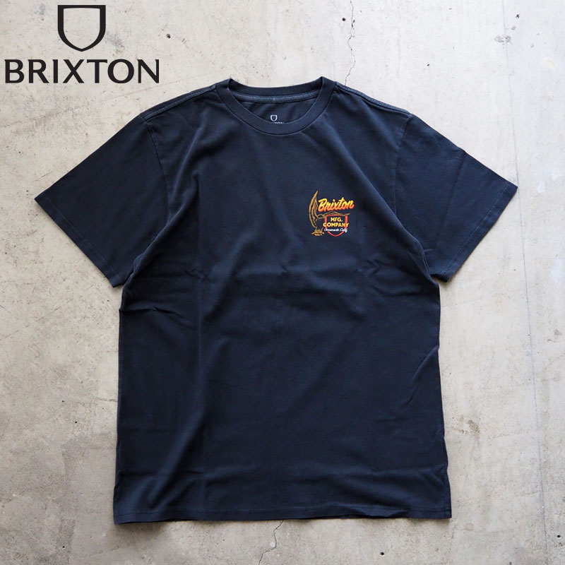 Rakuten - ブリクストン Tシャツ BRIXTON HIGHLINE メンズ 17368 半袖 半袖Tシャツ プリント 黒 ブラック ストリート バイカー サーフ アメカジ おしゃれ メール便